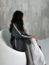 Loose Abaya Muslim Women Full Sleeve Solid Abayas Casual Kaftans Jilbabs Islamic Maxi Dresses Middle-East Ethnic Clothing