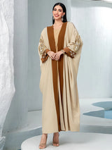 Luxury Diamonds Abaya Kimono Women Arabic Muslim Dress Dubai Moroccan Caftan Kebaya Ramadan Islam Clothing Eid Open Abayas Robe