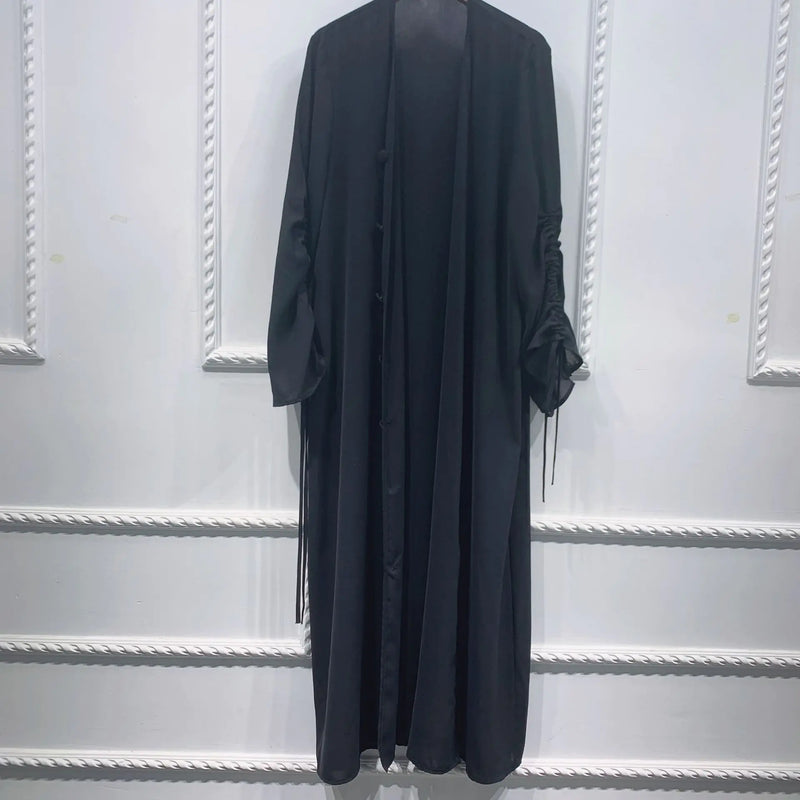 Patchwork Sleeved Cardigan Robe for Women