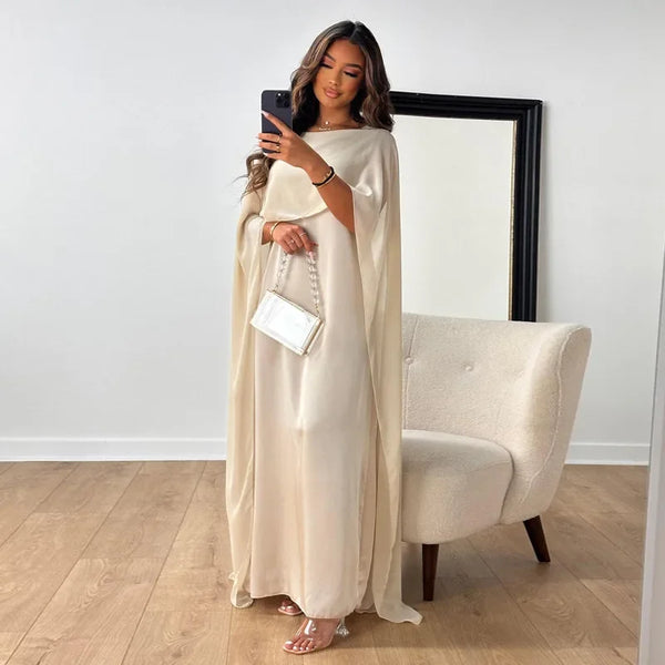 Muslim Women Maxi Dress Cloak Abaya Dubai Kaftan Eid Djellaba Kebaya Islam Clothing Cape Party Gown Caftan Marocain Robe