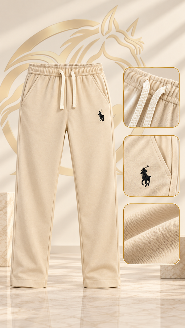 Men's Drawstring Casual Straight-Leg Pants – Beige | Raakaat