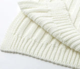 Knit Dress with High Neck and Short Skirt Design