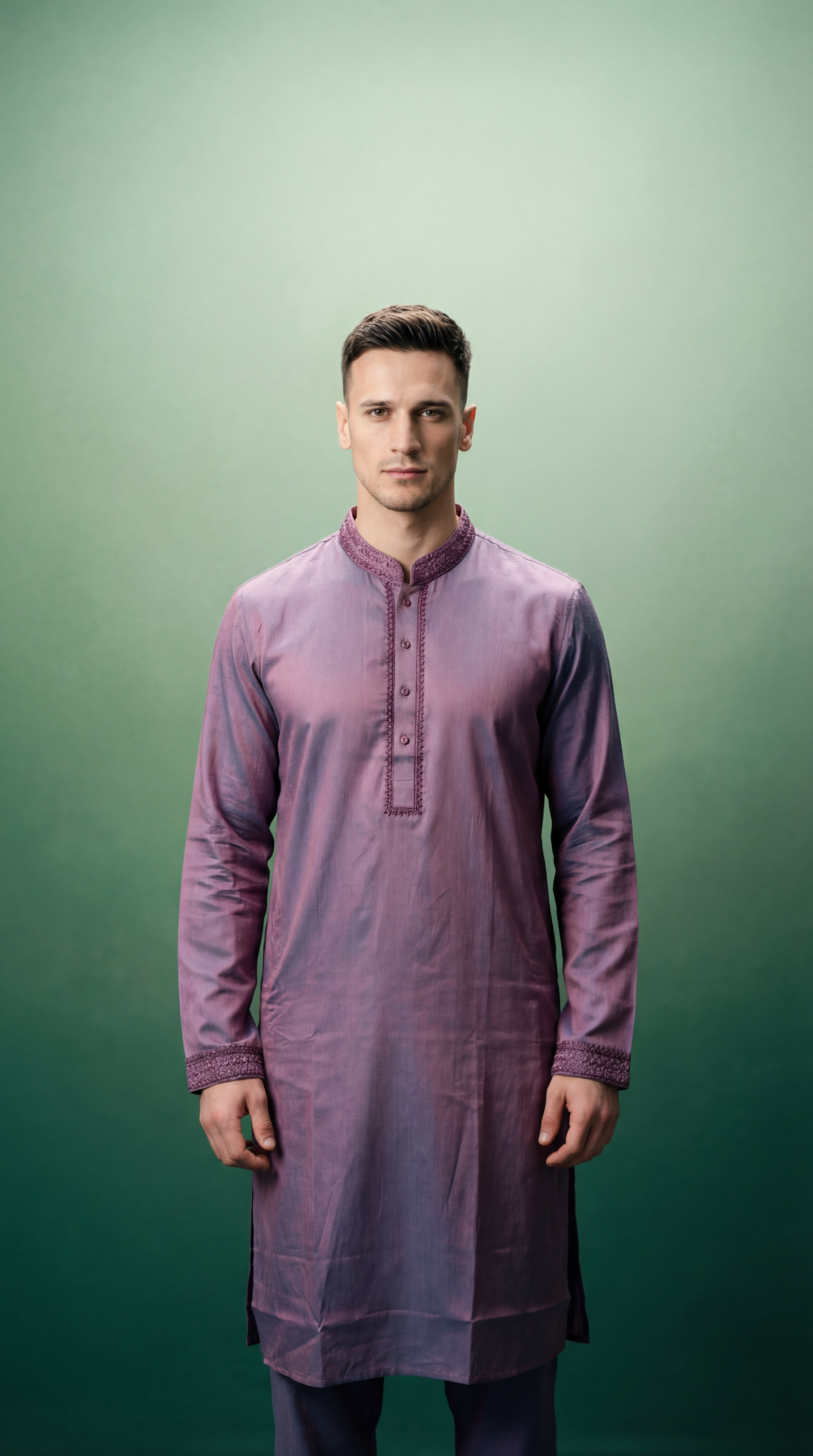 The Amethyst Luster (Purple Panjabi)  P0016|292 - Raakaat