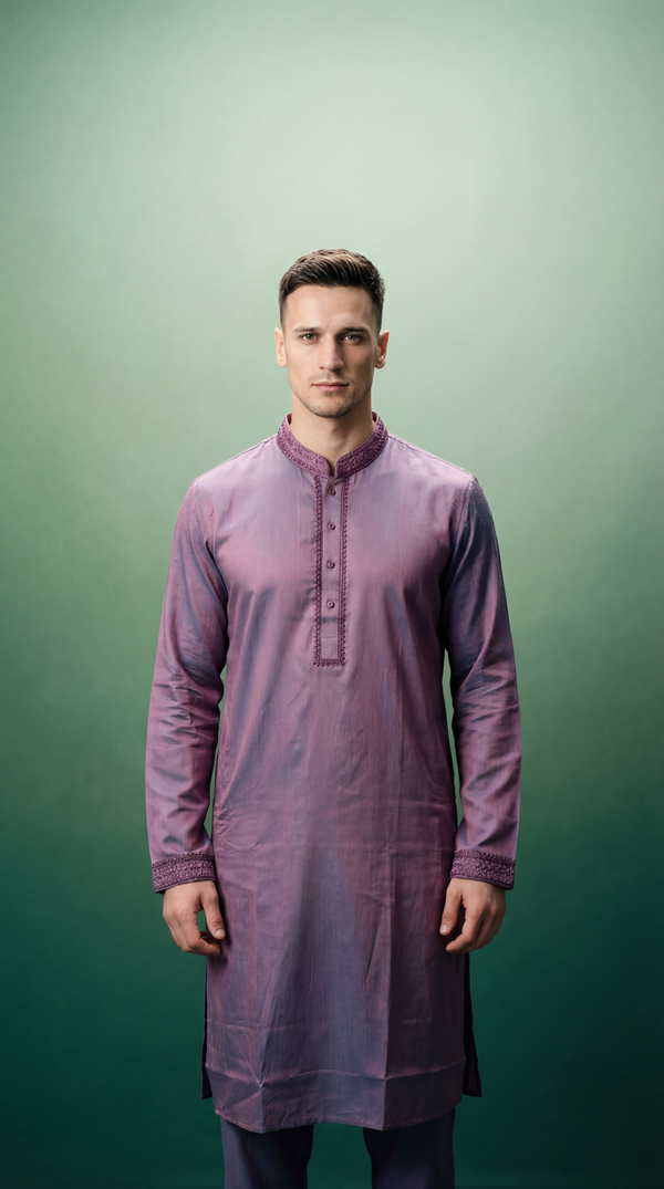 The Amethyst Luster (Purple Panjabi)  P0016|292 - Raakaat