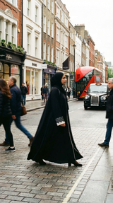 Midnight Onyx Umbrella Flare Abaya | A0016