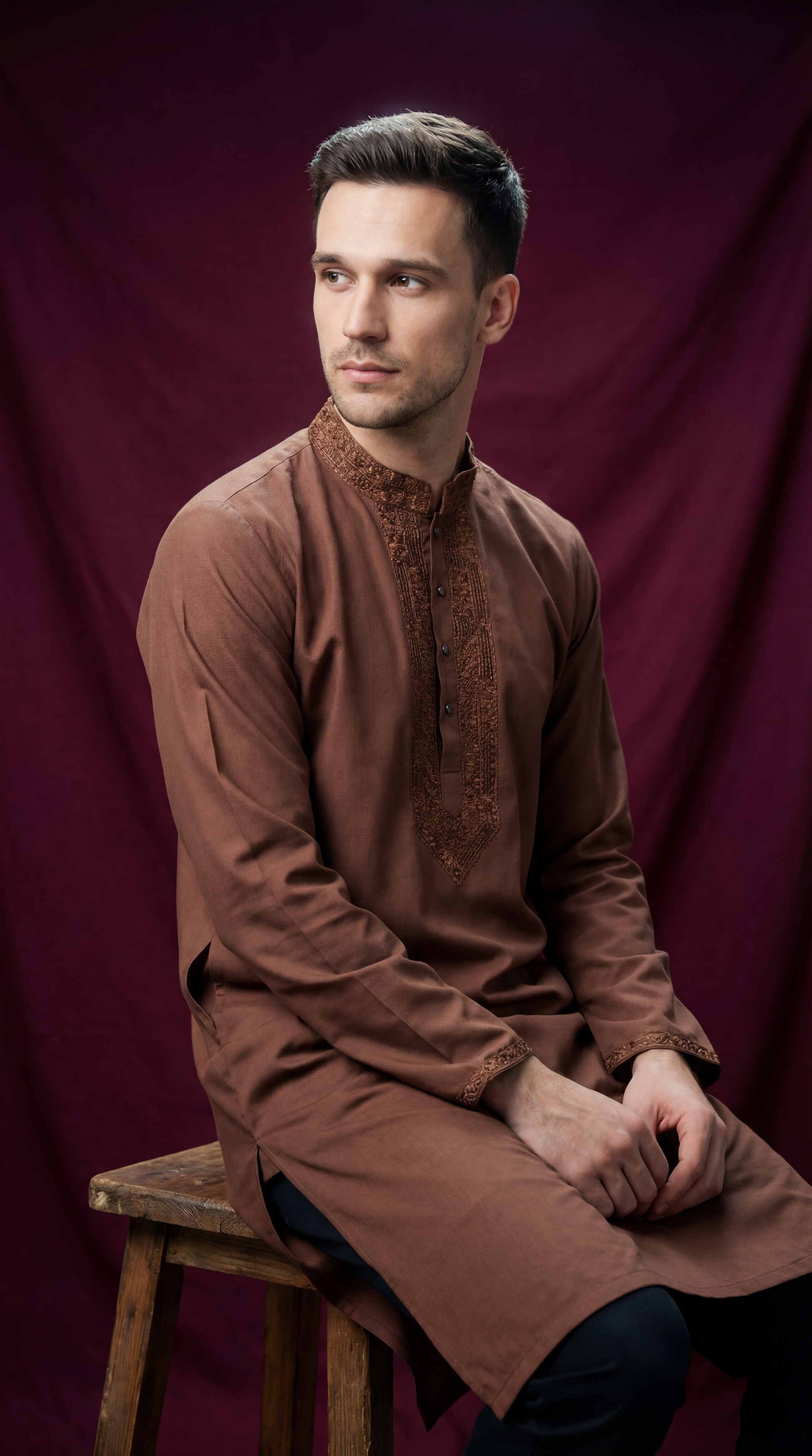 The Deep Cocoa (Brown Panjabi)  P0018|223 - Raakaat