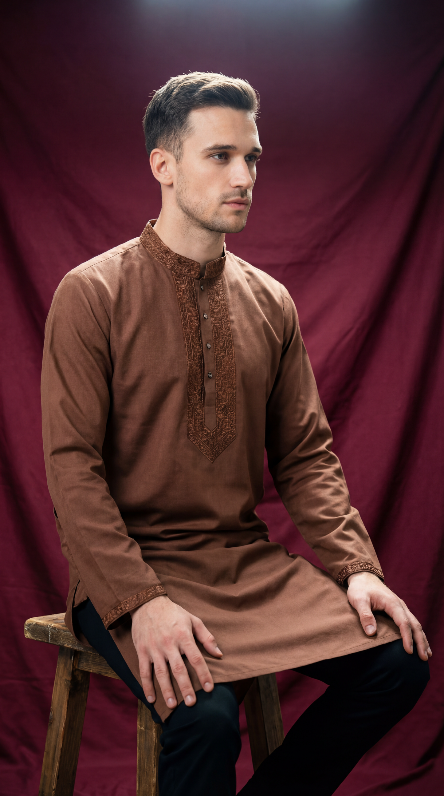 The Deep Cocoa (Brown Panjabi)  P0018|223 - Raakaat