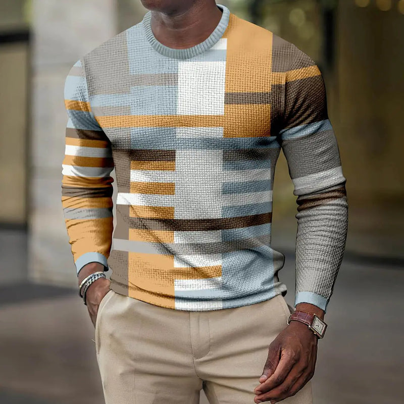 Digital Printed Round Neck Casual Sports T-shirt
