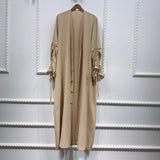 Patchwork Sleeved Cardigan Robe for Women