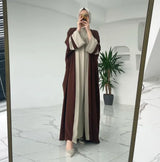 Two-Piece Abaya Long Dress - Elegant Modest StyleTwo-Piece Abaya Long