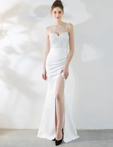 Elegant Mermaid Maxi Dress with Straps for Events