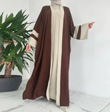 Two-Piece Abaya Long Dress - Elegant Modest StyleTwo-Piece Abaya Long