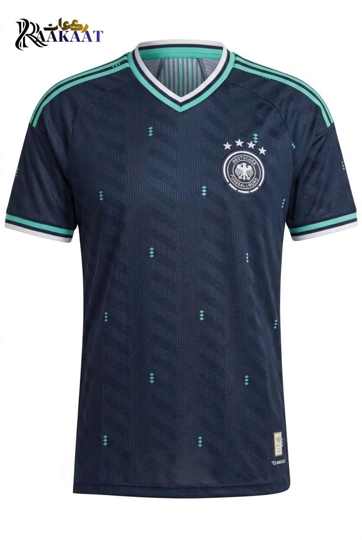 Germany Away Concept Jersey – Navy Blue & Mint Green 4-Star National Football  T-Shirt