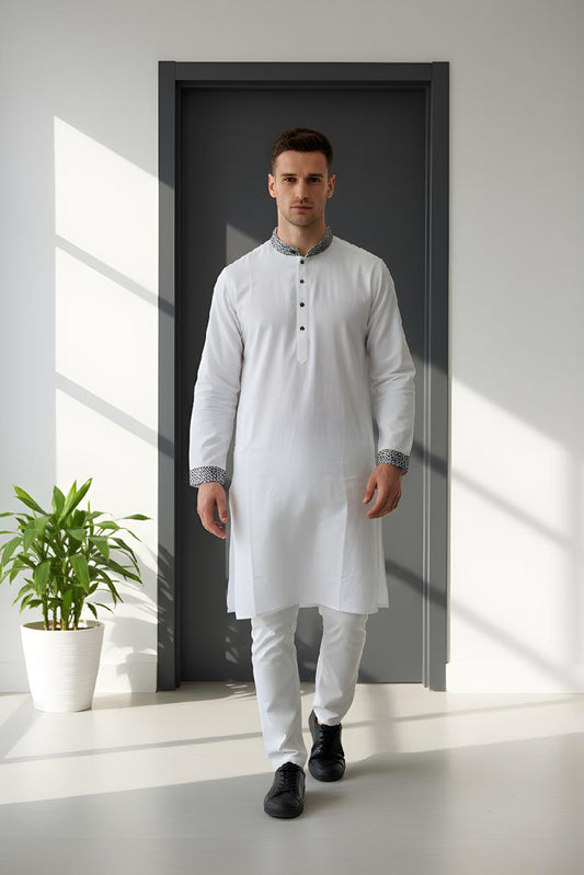 Ivory Grace Premium Panjabi   P0010 |174 - Raakaat