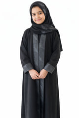 The Grey Floral Kids Abaya ✨ | GA0002