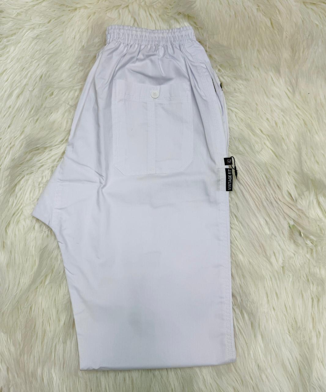 Classic White  Pajamas | Premium Cotton-Stretch Blend - Raakaat