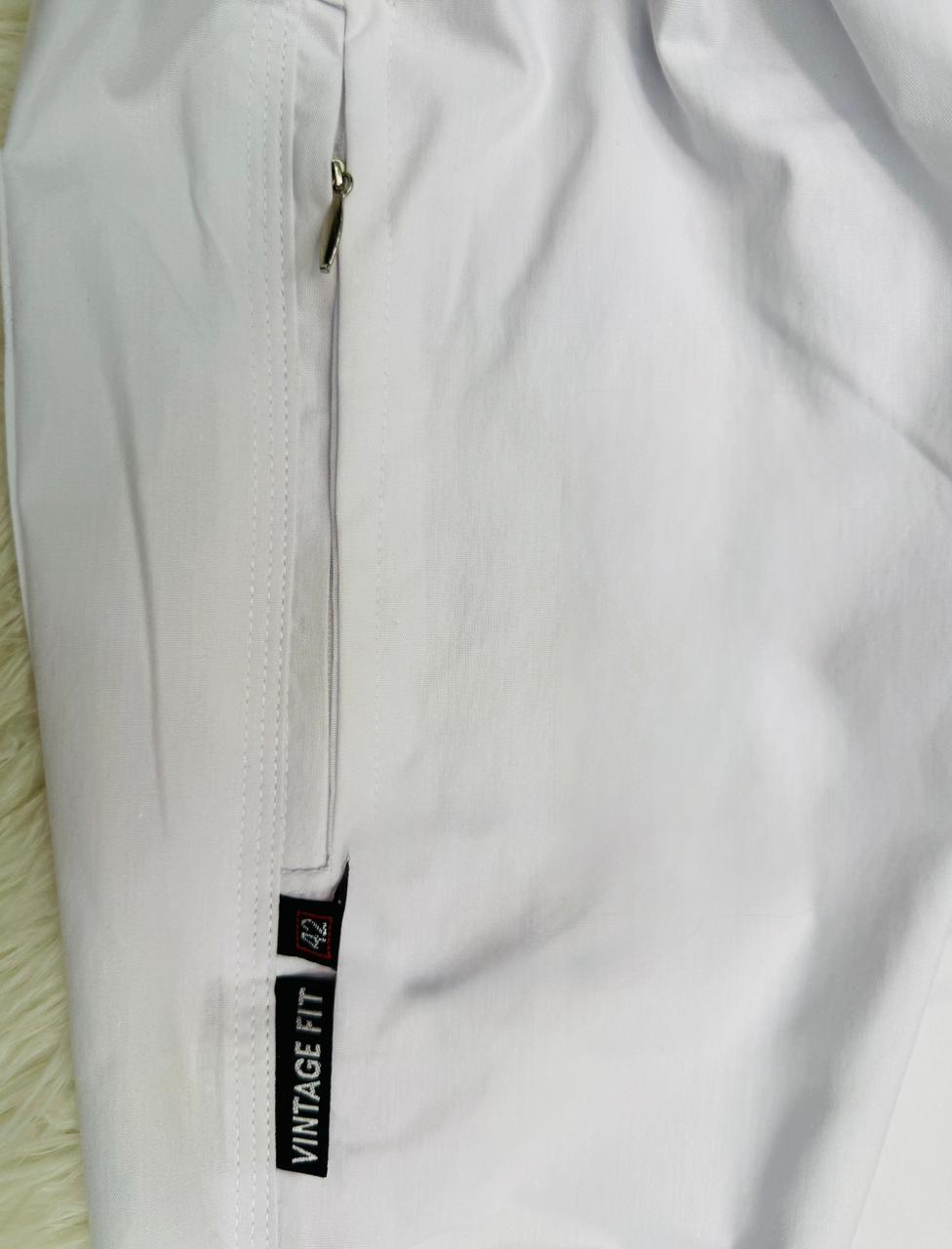 Classic White  Pajamas | Premium Cotton-Stretch Blend - Raakaat
