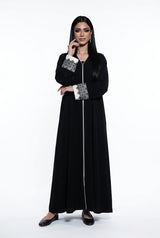 Midnight Onyx Umbrella Flare Abaya | A0016