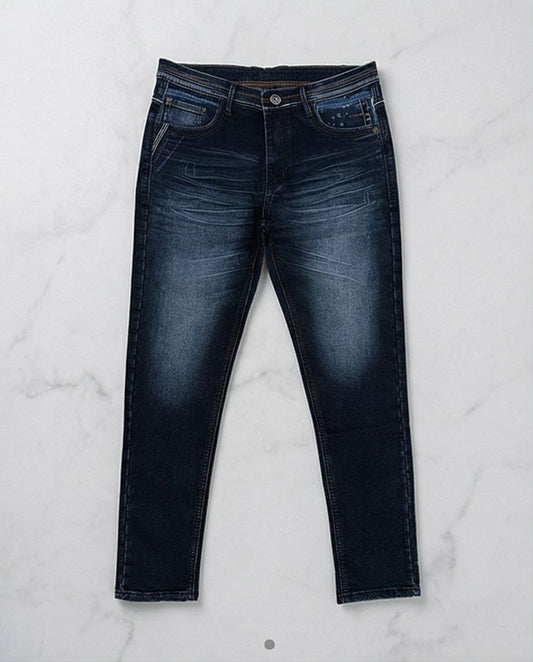 Vintage Blue – Premium Slim-Fit Whisker Denim | 18 - Raakaat