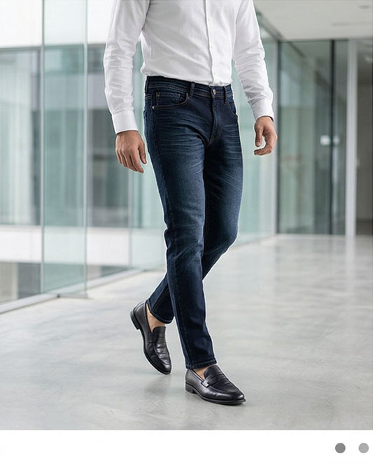 Vintage Blue – Premium Slim-Fit Whisker Denim | 18 - Raakaat
