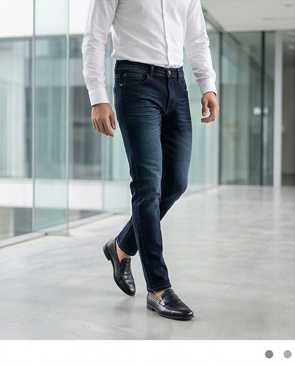 Vintage Blue – Premium Slim-Fit Whisker Denim | 18 - Raakaat