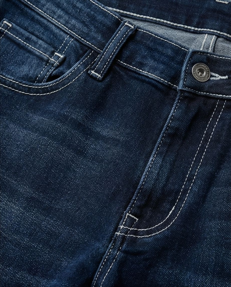 Premium Deep Indigo Slim-Fit Distressed Denim |  28 - Raakaat