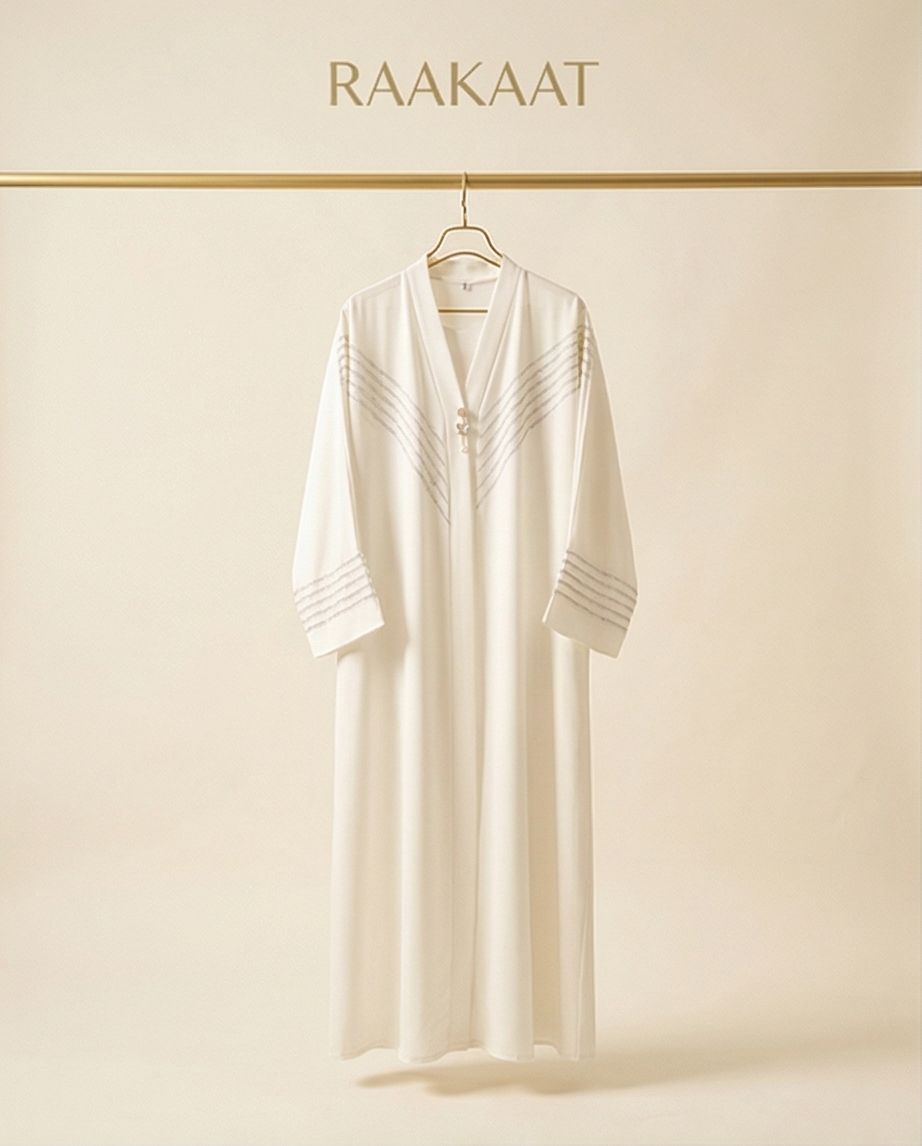 Luminous Path Embellished Abaya | 24 - Raakaat