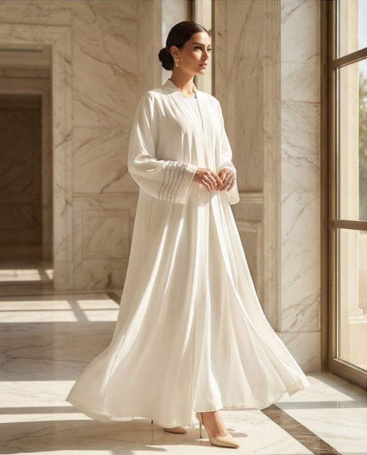 Luminous Path Embellished Abaya | 24 - Raakaat