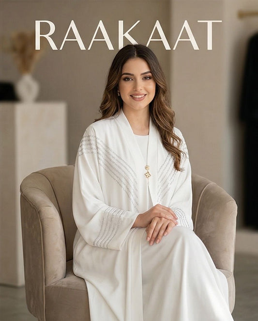Luminous Path Embellished Abaya | 24 - Raakaat