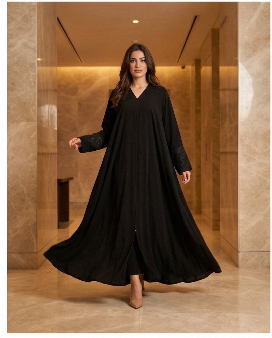 The Amethyst Blossom Abaya | 9 - Raakaat