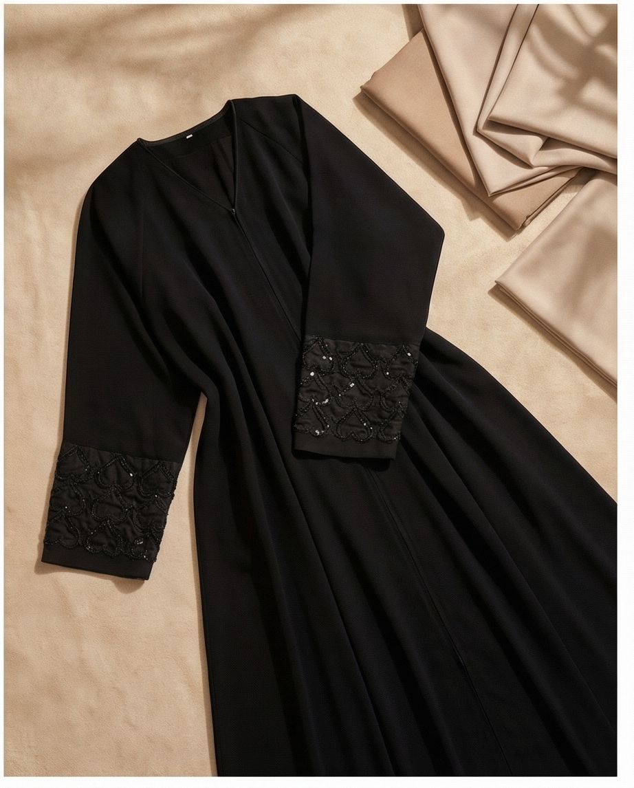 The Amethyst Blossom Abaya | 9 - Raakaat