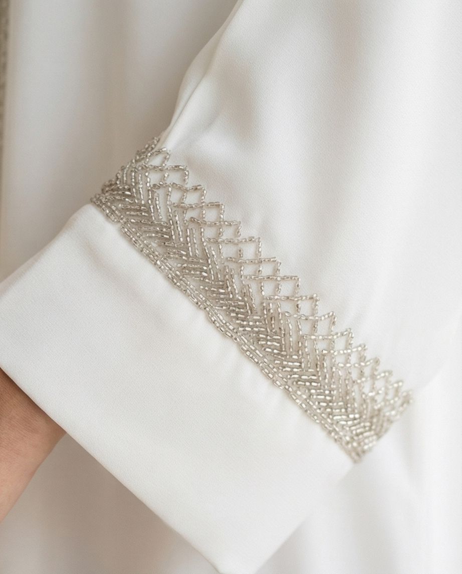 Luminous Path Embellished Abaya | 24 - Raakaat