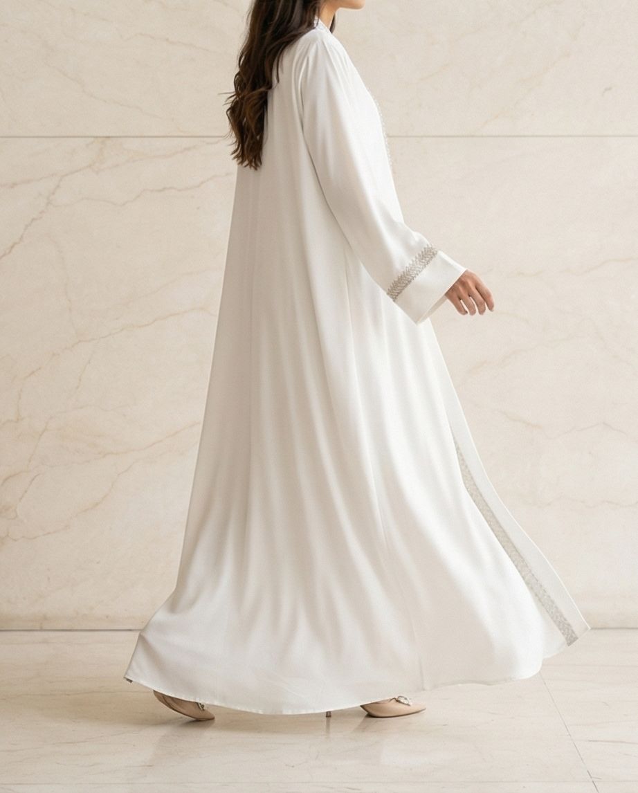 Luminous Path Embellished Abaya | 24 - Raakaat