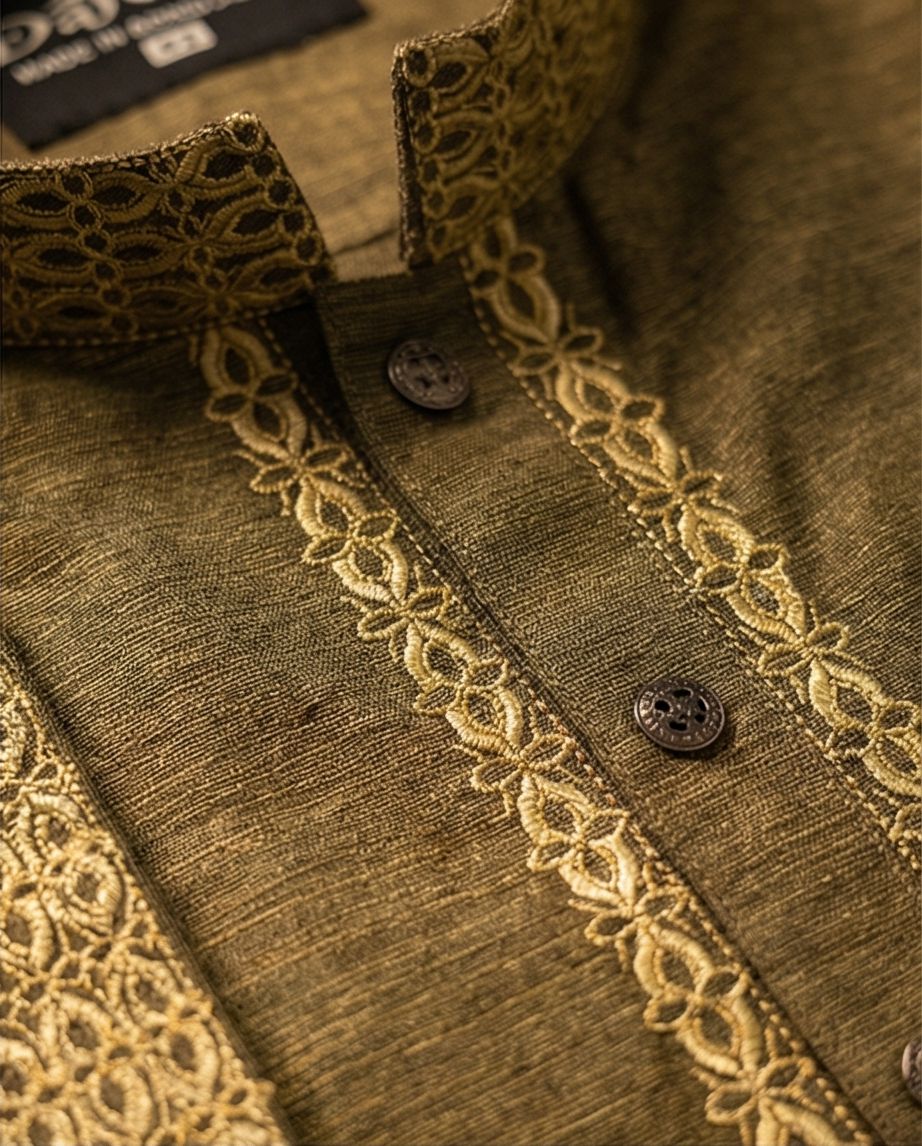 Premium Embroidered Panjabi | 387 - Raakaat