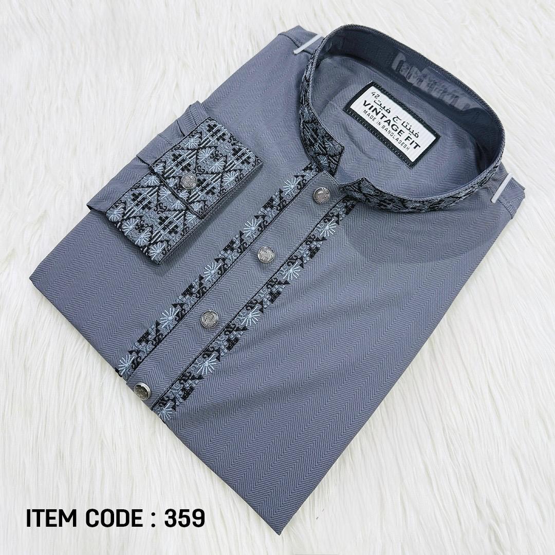 Signature Grey Panjabi by Raakaat | 359 - Raakaat