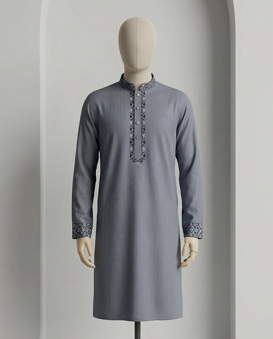 Signature Grey Panjabi by Raakaat | 359 - Raakaat