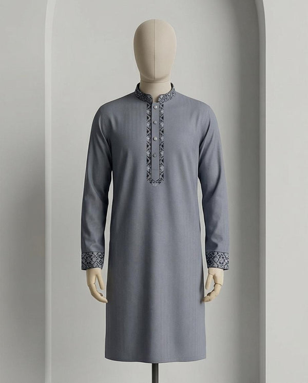 Signature Grey Panjabi by Raakaat | 359 - Raakaat