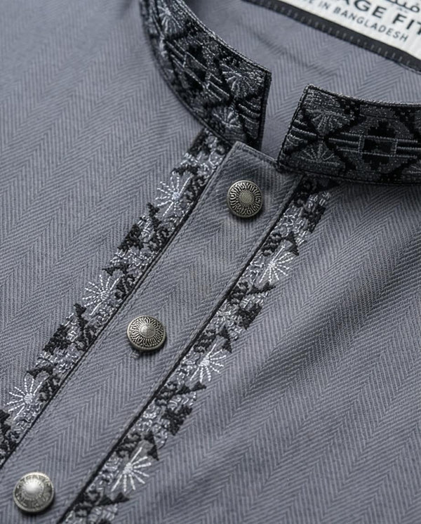Signature Grey Panjabi by Raakaat | 359 - Raakaat
