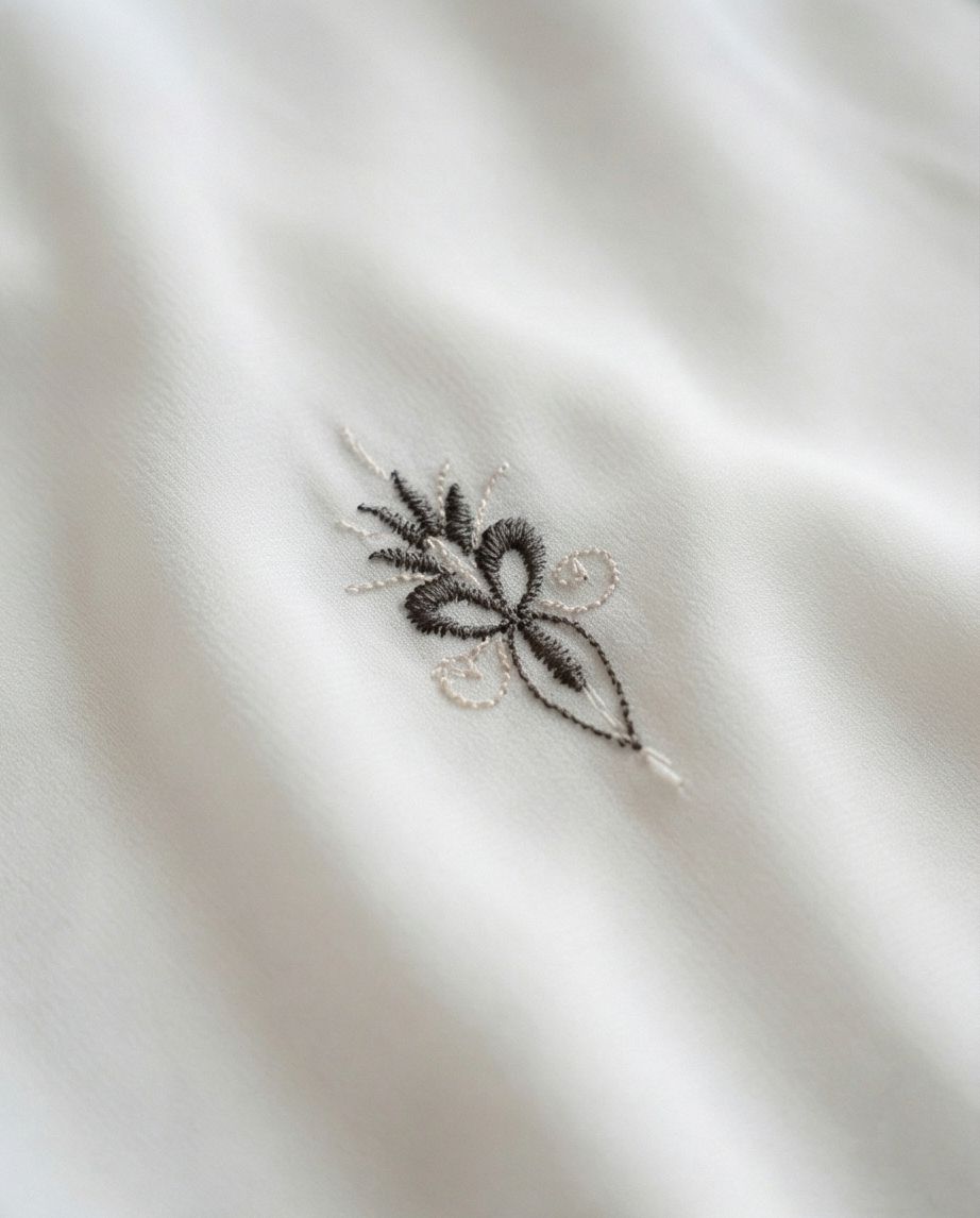 Minimalist Diamond-Motif Embroidered Abaya - Raakaat