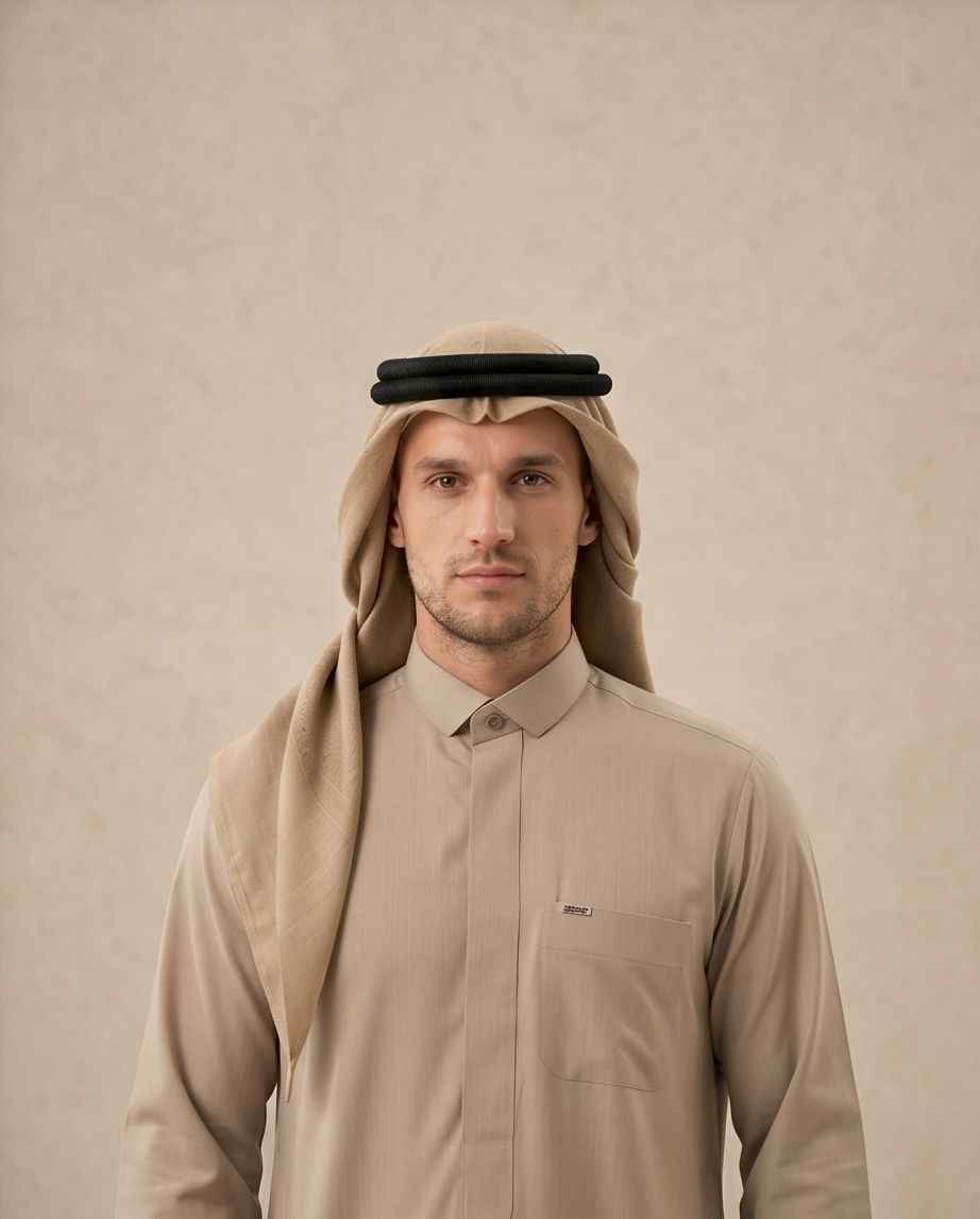Signature Saudi Thobe with hidden zipper| TH-01 - Raakaat