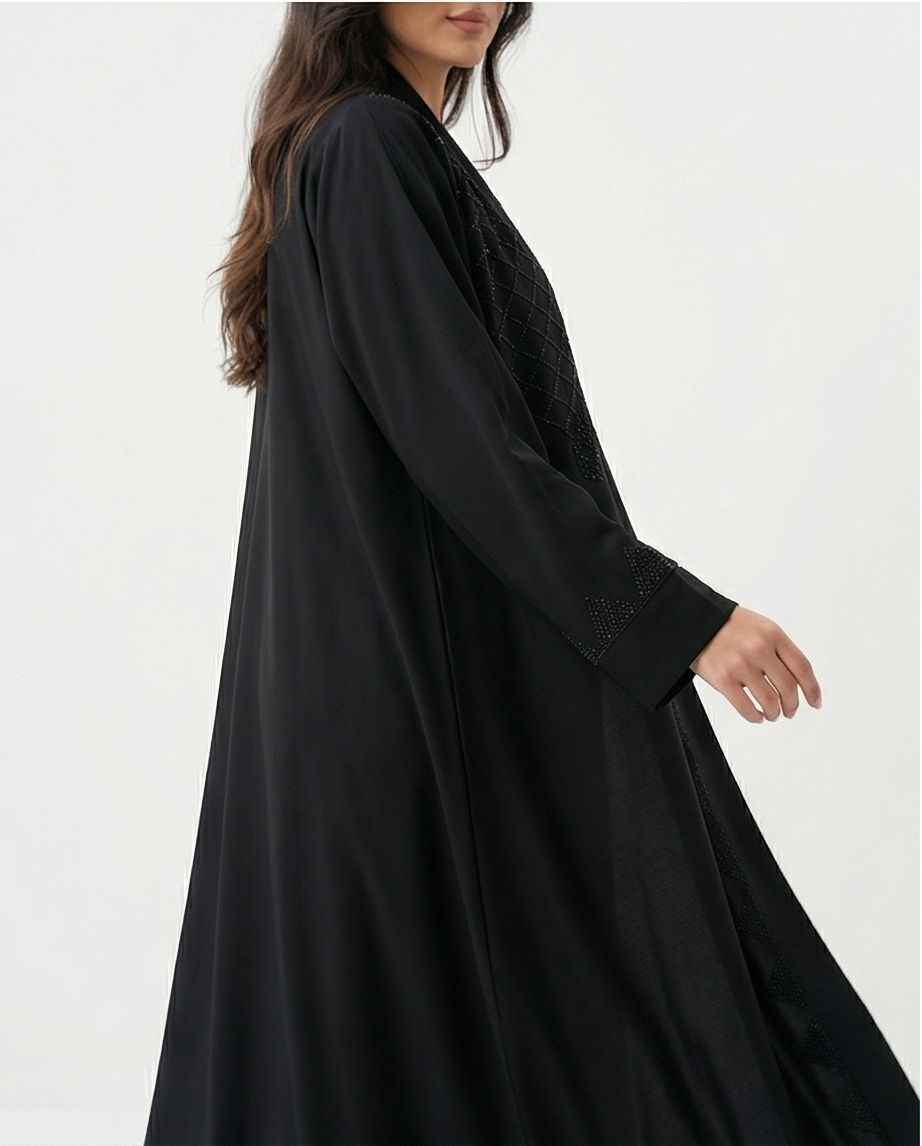 Luxury Handcrafted Embroidery Abaya Set -  A0004 - Raakaat