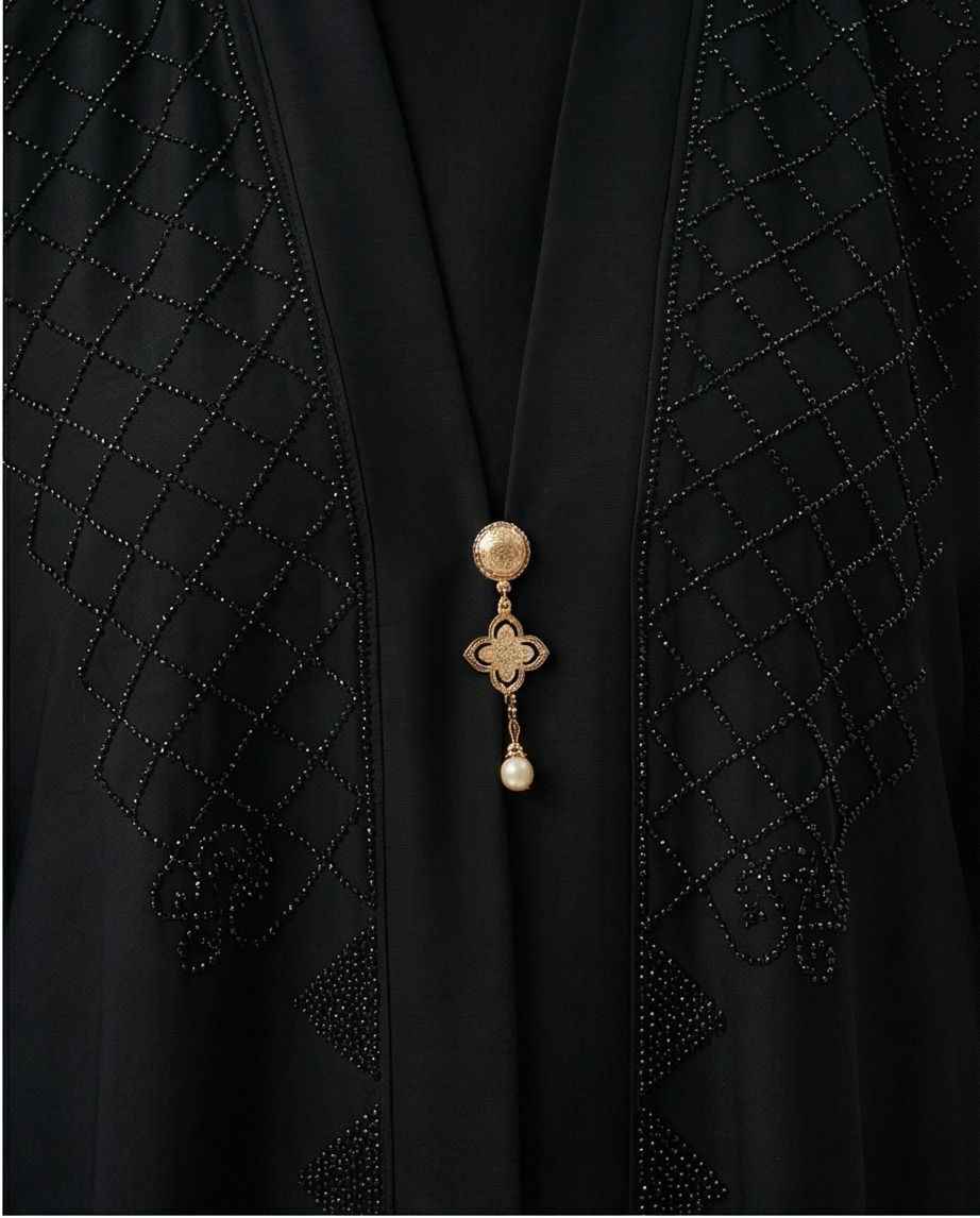 Luxury Handcrafted Embroidery Abaya Set -  A0004 - Raakaat