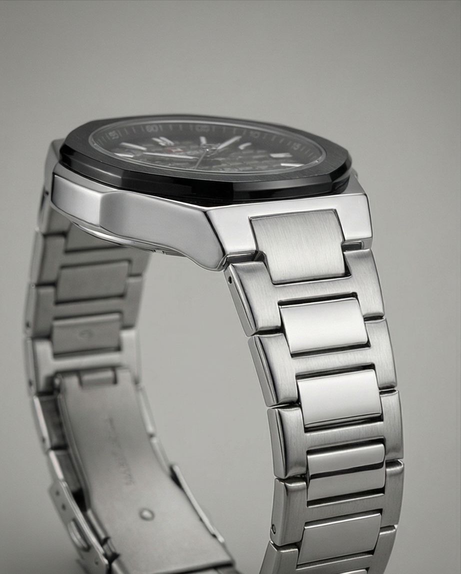 W8-NAVIFORCE Men's Pro Diver Stainless Steel Watch - Stylish Gray Dial - Raakaat