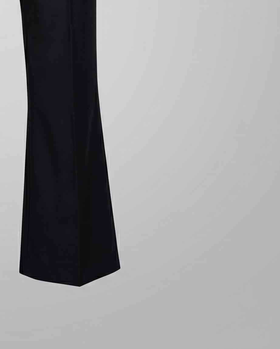Men's Midnight Black Gurkha Bootcut Trousers - Raakaat