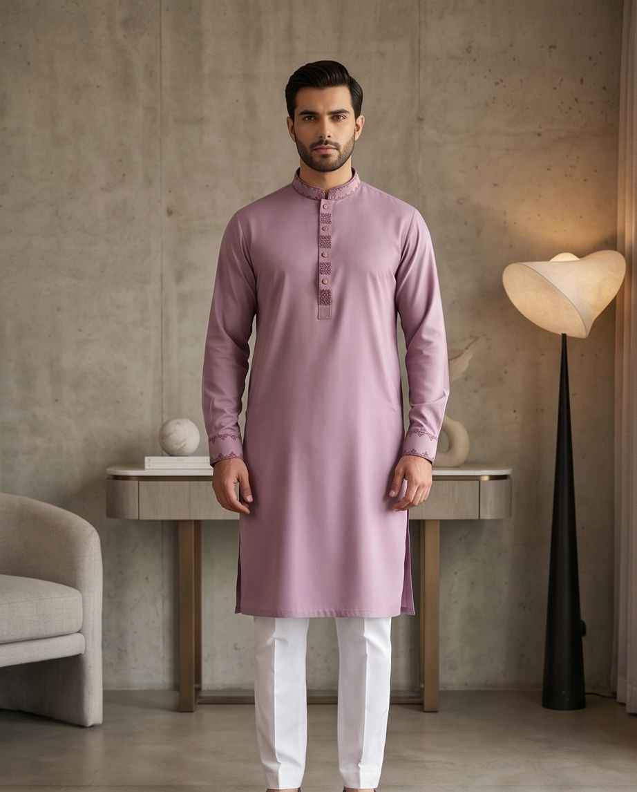 Mauve Orchid Designer Panjabi|402| - Raakaat