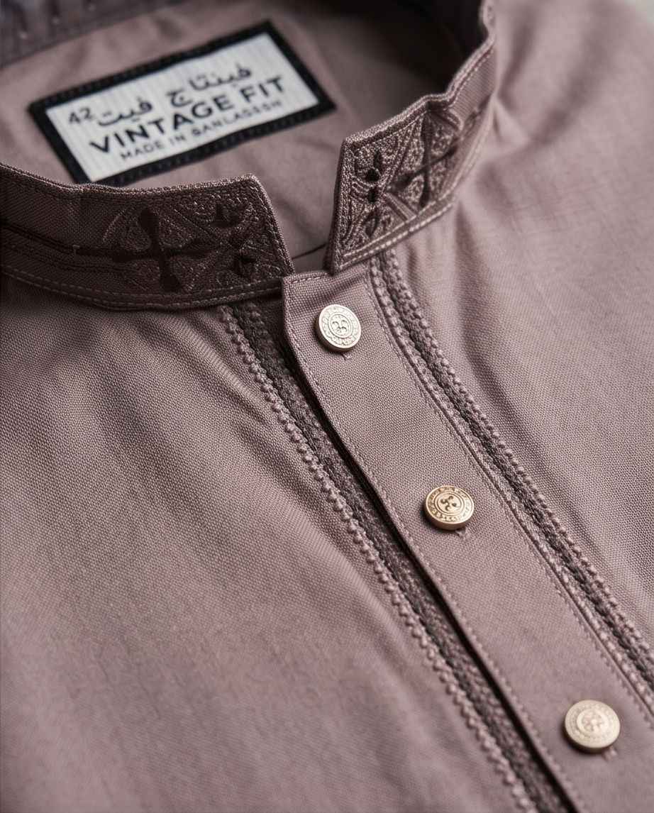 Mauve Pink Designer Panjabi|333| - Raakaat