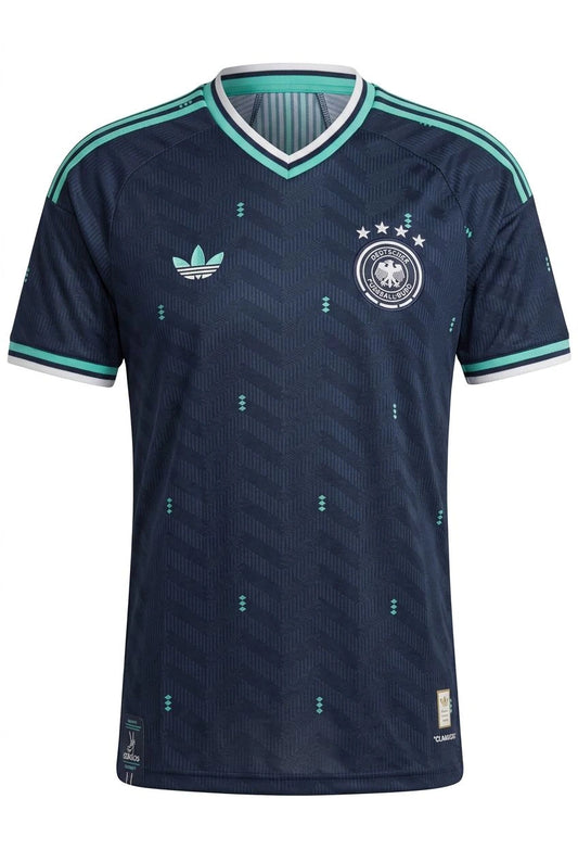 Germany Away Concept Jersey – Navy Blue & Mint Green 4-Star National Football  T-Shirt