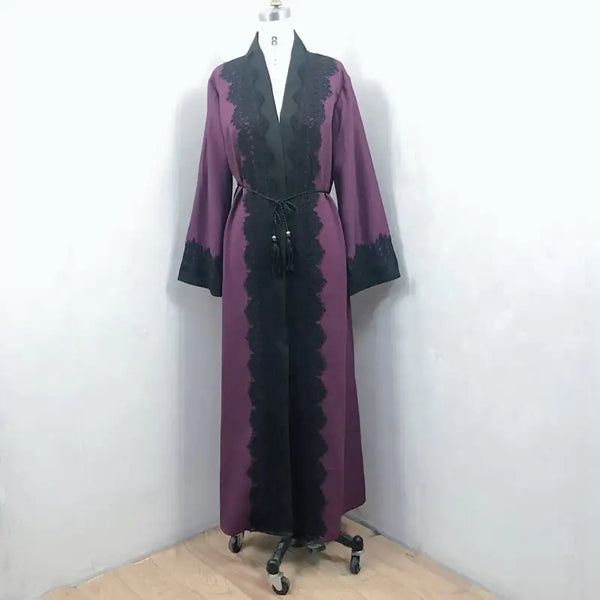 Lace Cardigan Robe for Muslim Women