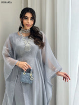 Dubai Elegant cock abaya Polka Dot Dresses Long Dolman Sleeve For Muslim Women's Brief Kaftan