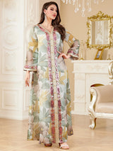 Women Dress Muslim Abaya Kaftan Elegant Dubai Vestidos Largos Long Dresses Arab Robe Party Caftan Jalabiya Ramadan 2025